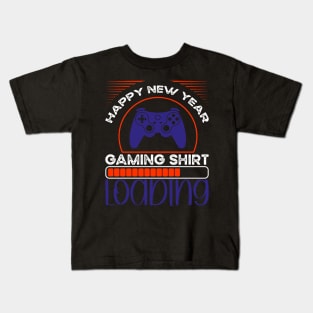 Happy New Year 2023 Gaming Shirt Loading Kids T-Shirt